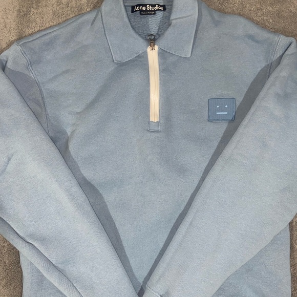 Acne Studios Fred Face Half Zip Sweat 